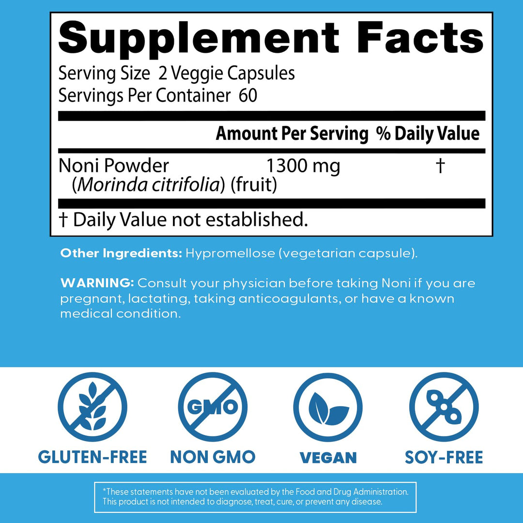 Doctor&#39;s Best Noni Concentrate (650 mg), 120 Veggie Caps