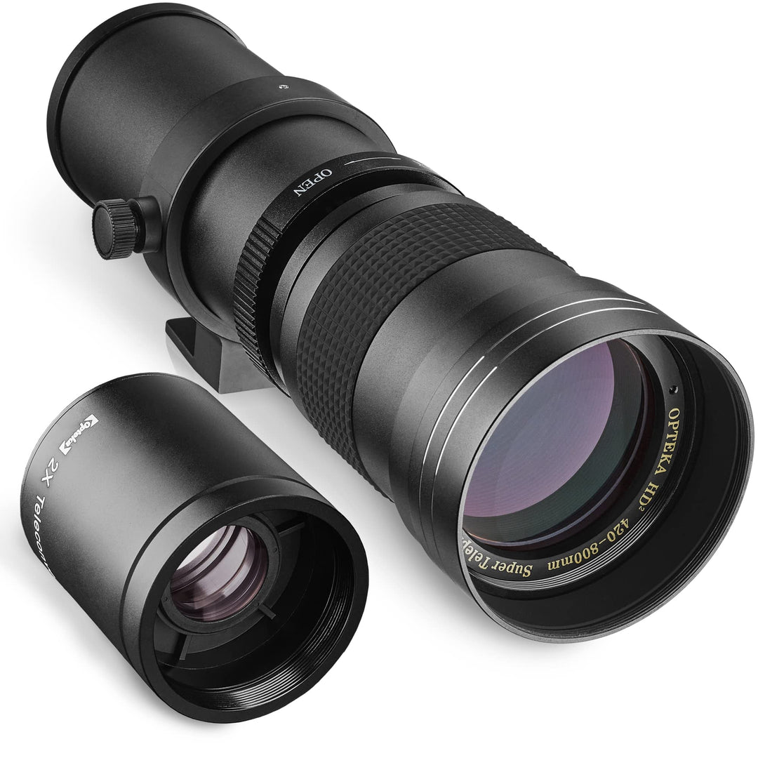 420-1600mm f/8.3 HD Telephoto Zoom Lens for Nikon D4s, D4, D3x, Df, D810, D800, D750, D610, D600, D500, D7200, D7100, D7000, D5600, D5500, D5300, D5200, D3400, D3300, D3200 Digital SLR Cameras