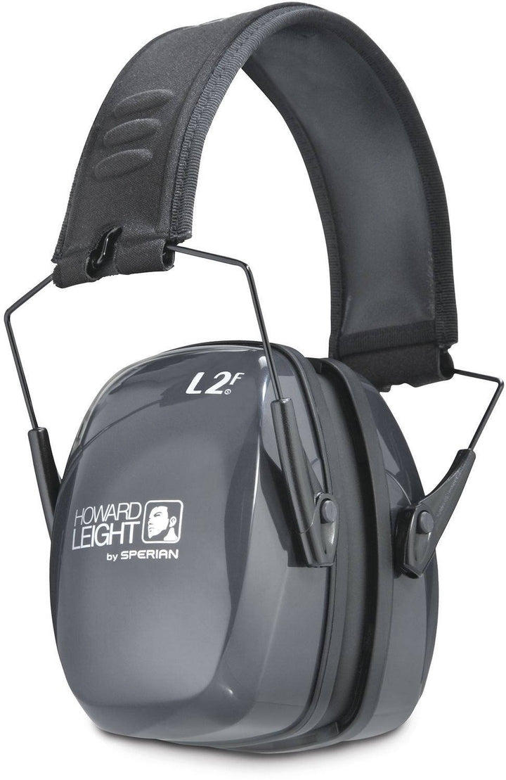Howard Leight by Honeywell Leightning L2F Folding Slim Shooting Earmuff (R-01525) Black/Gray Large