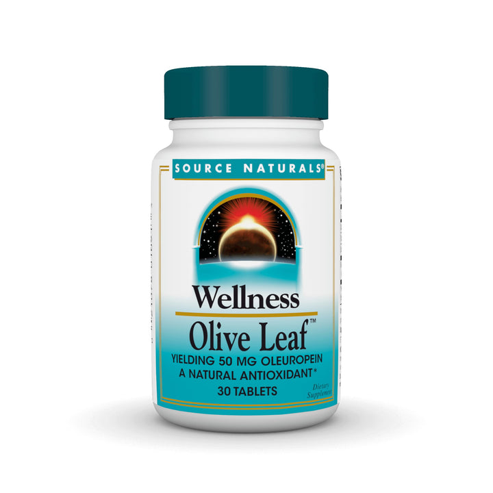 Source Naturals Wellness Olive Leaf - 500 mg - 30 Table
