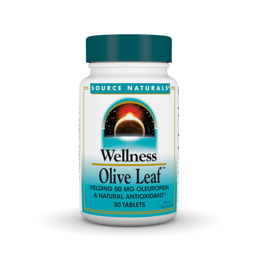 Source Naturals Wellness Olive Leaf - 500 mg - 30 Table