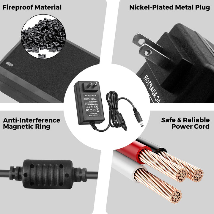 5V 4A Power Supply Adapter, AC 100-240V to DC 5 Volt 4 Amp 20W Charer 4000mA Transforme Universal Converter Plug 5.5mm x 2.5mm for Jetson Nano, Odroid XU4 / XU4Q, Atomic Pi, Router