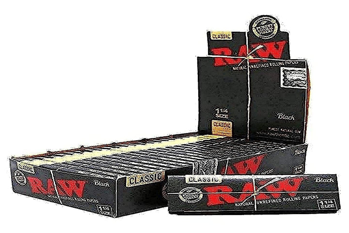 RAW Classic 1 1/4 Size Natural Unrefined Ultra Thin 79m