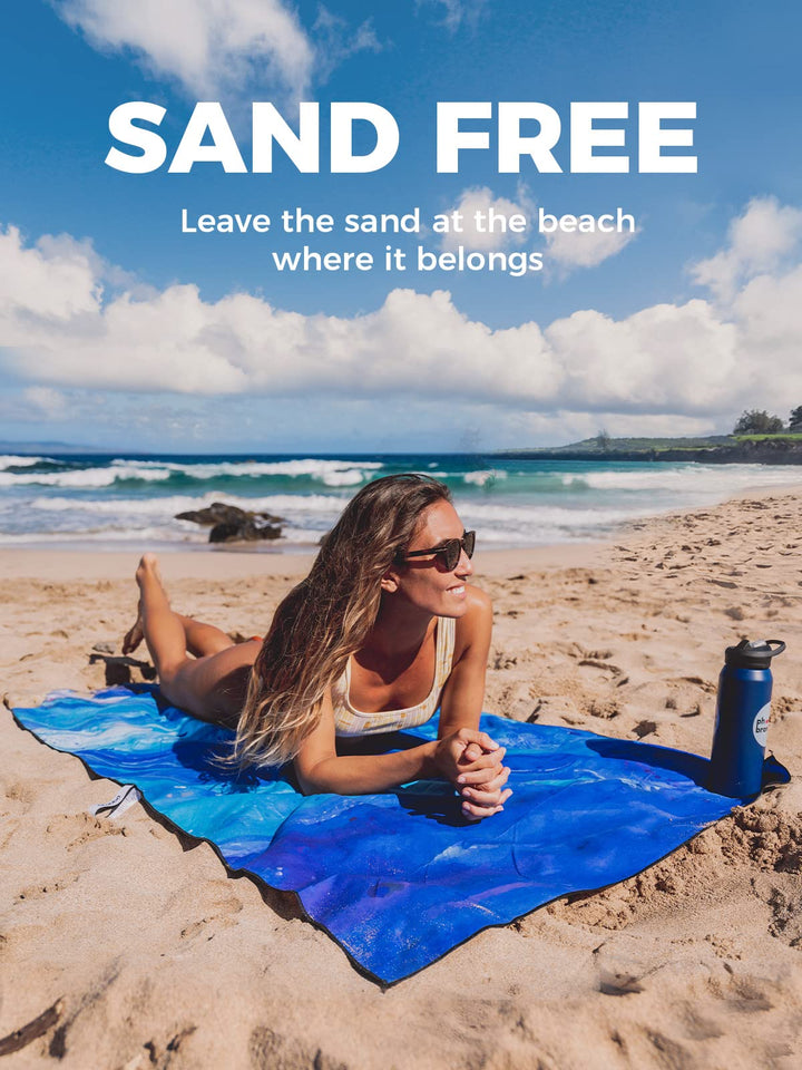 Microfiber Beach Towel Fast Drying, Extra Large 71 x 32 Sand Free Beach Towel Super Lightweight Towels for Swimming Pool, Camping, Picnic, Yoga Gym Sports