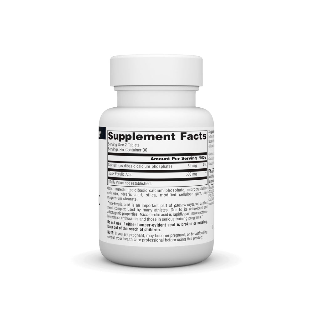 Source Naturals Trans-Ferulic Acid 250mg, 60 Tablets