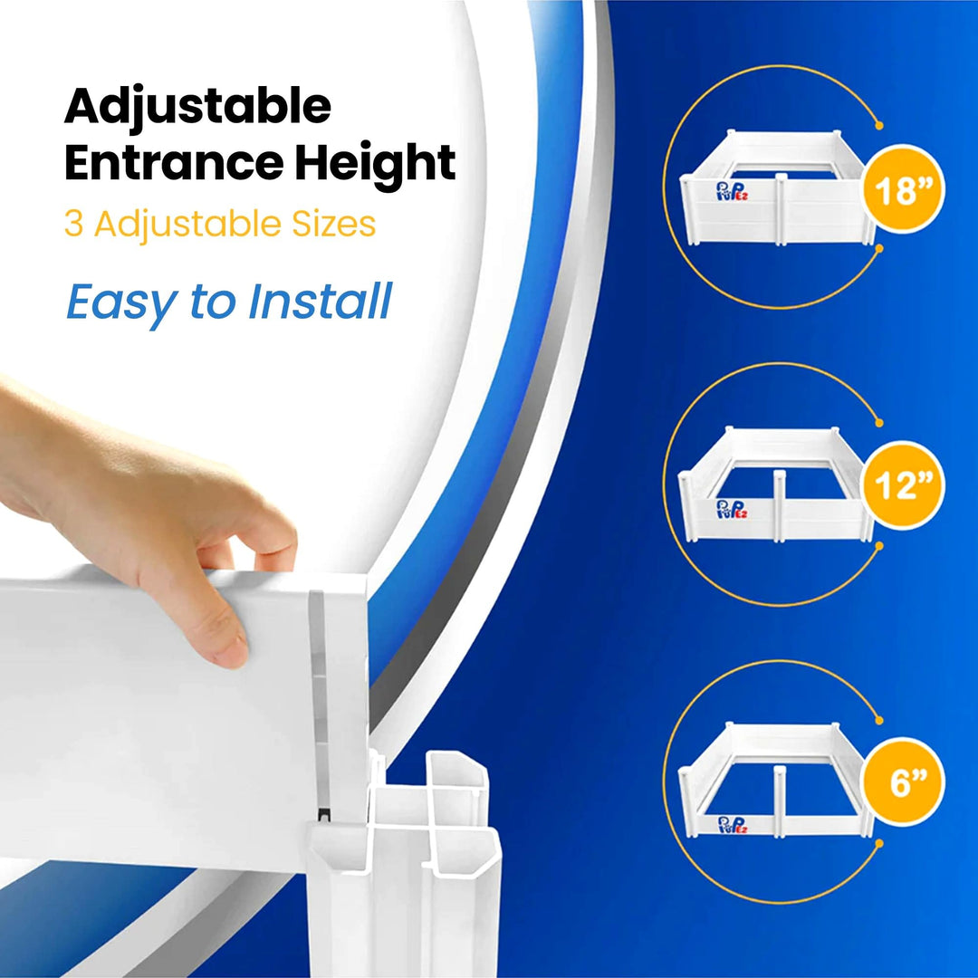 Whelping Box - 48x48x18 - Whelping Bed, Pen for Puppies, Large Breed Dogs