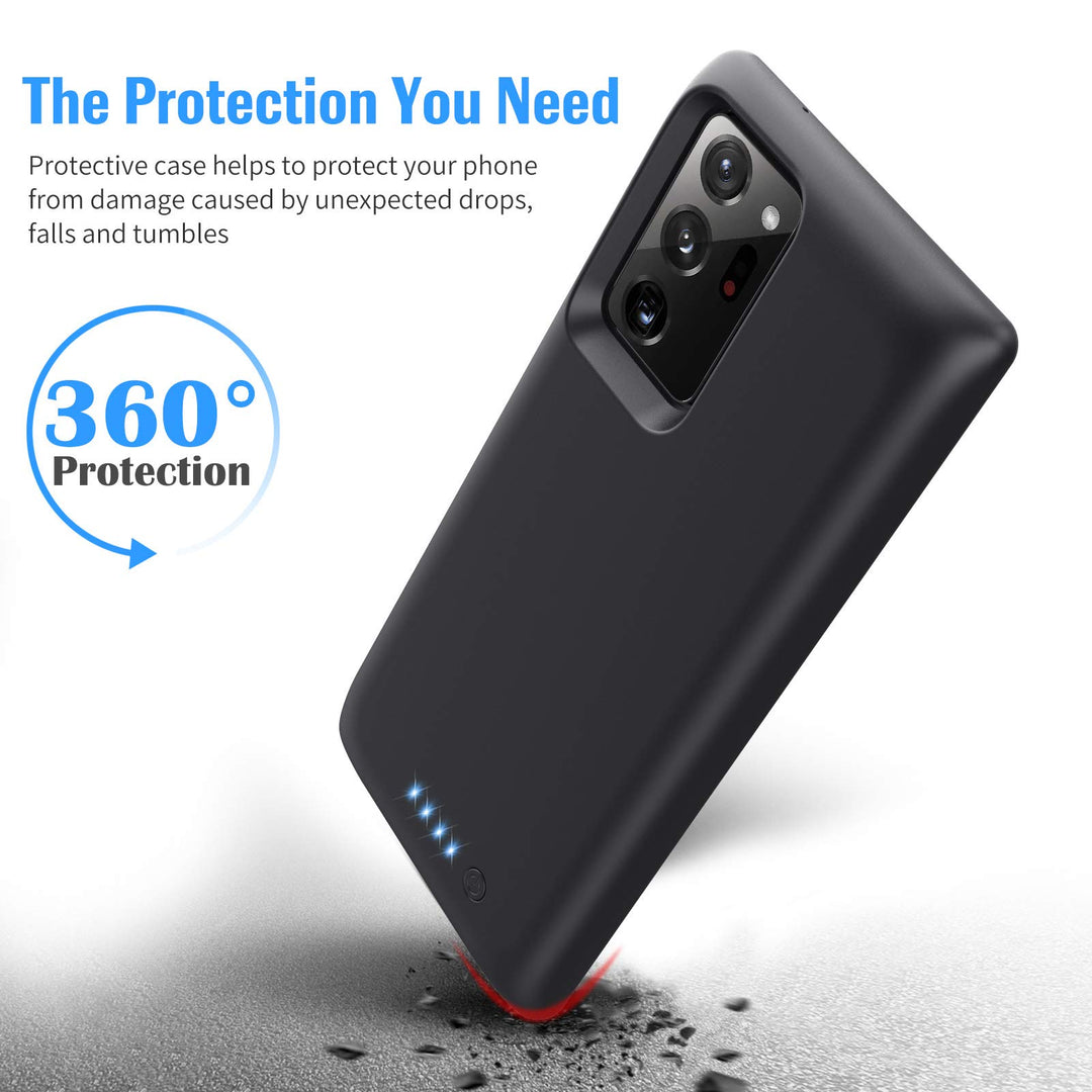 Battery Case for Samsung Galaxy Note 20 Ultra,[8500mAh] Protective Charging Case Extended Charger Case for Samsung Galaxy Note 20 Ultra 5G (6.9 inch)