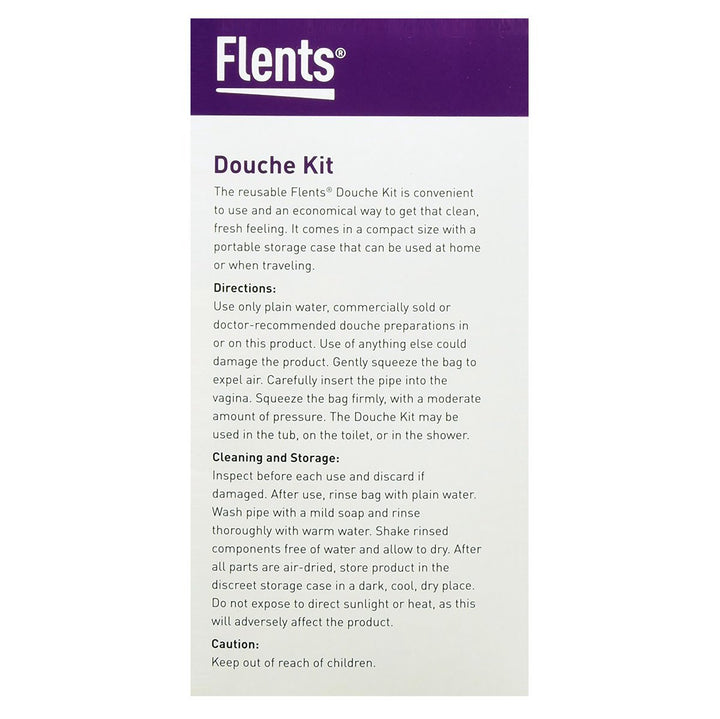 Flents Douche Kit, Compact, Reusable, Great for Travel,