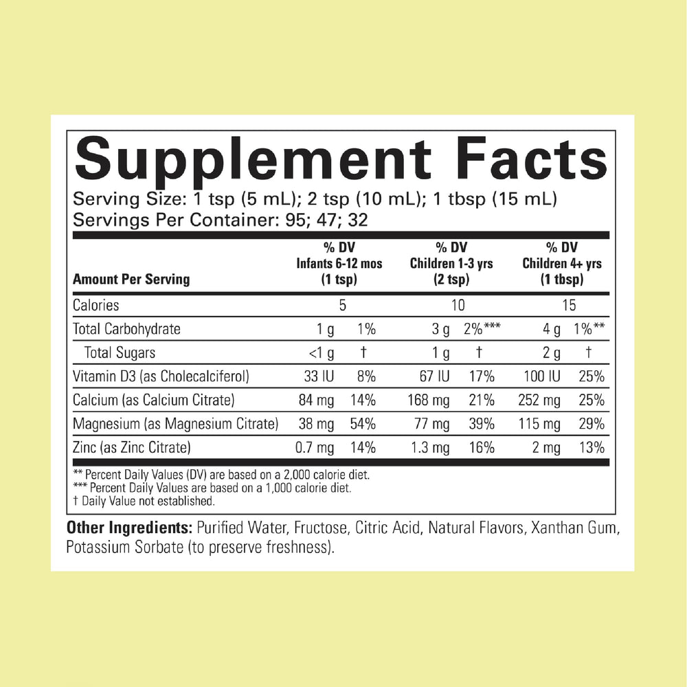 ChildLife Essentials Liquid Calcium Supplement for Kids - Baby Calcium with Magnesium, Zinc, and Vitamin D3 - Orange Flavor, 16 fl oz (4 Pack)