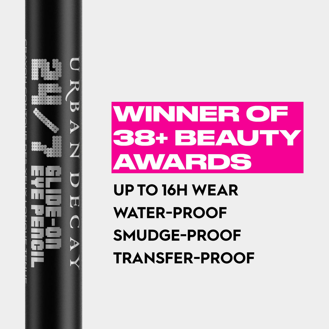 24/7 Glide-On Waterproof Eyeliner Pencil (Whiskey - Rich Brown Matte), Smudge-Proof, Transfer-proof, Long-lasting Colored Eye Liners, Hydrating Vitamin E, Cruelty-free - 0.04 oz