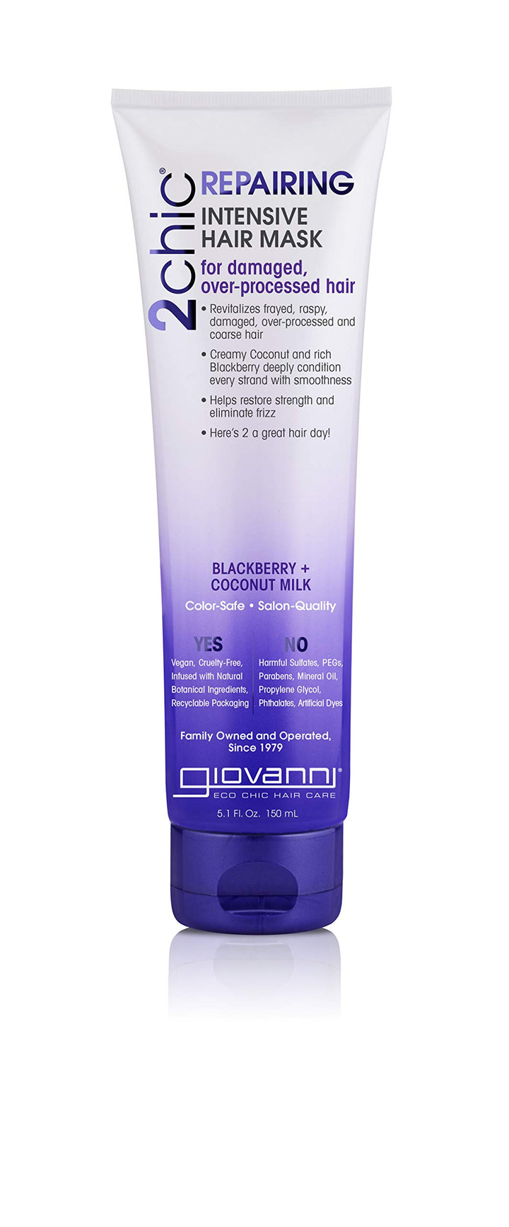 2chic Ultra Repair Hair Mask, Blackberry and Coconut Milk, 5 Fluid Ounce