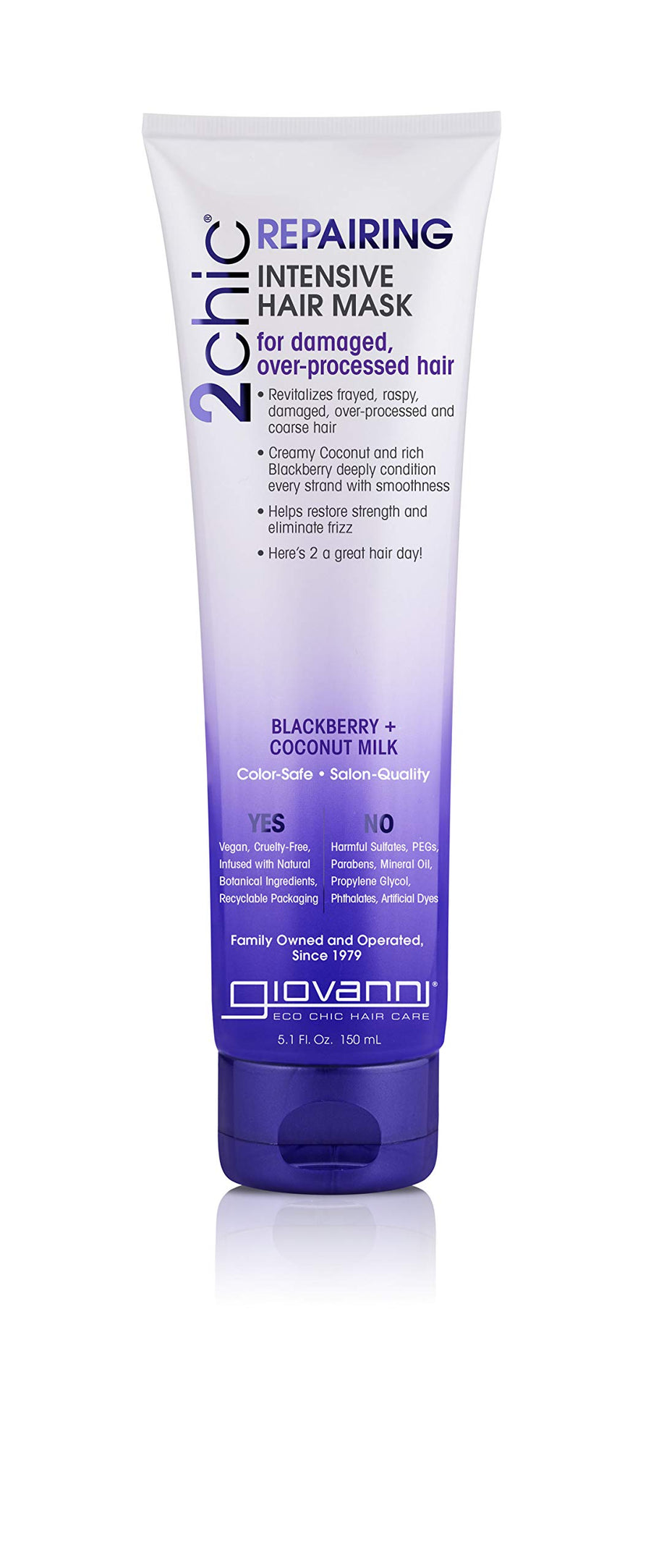 2chic Ultra Repair Hair Mask, Blackberry and Coconut Milk, 5 Fluid Ounce