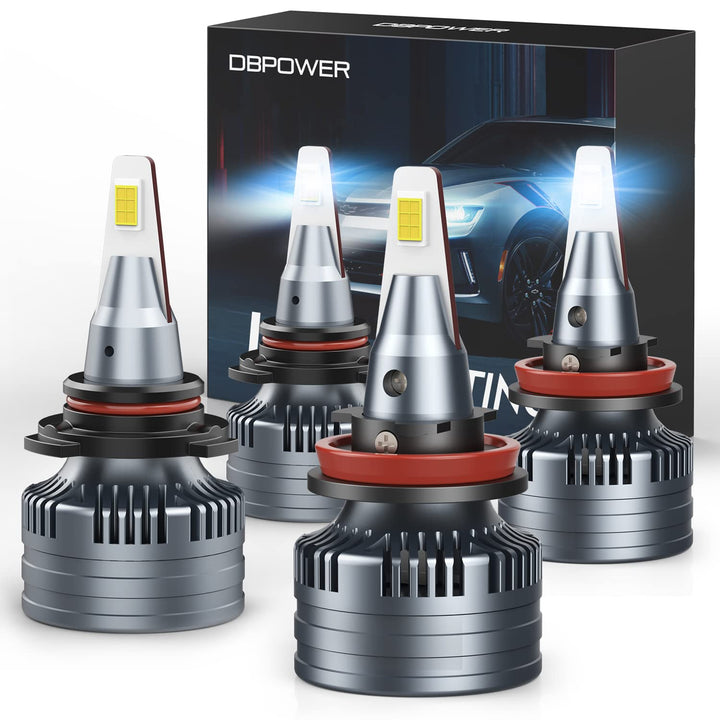 DBPOWER 9005/HB3 H11/H9/H8 LED Headlight Bulbs Combo,14
