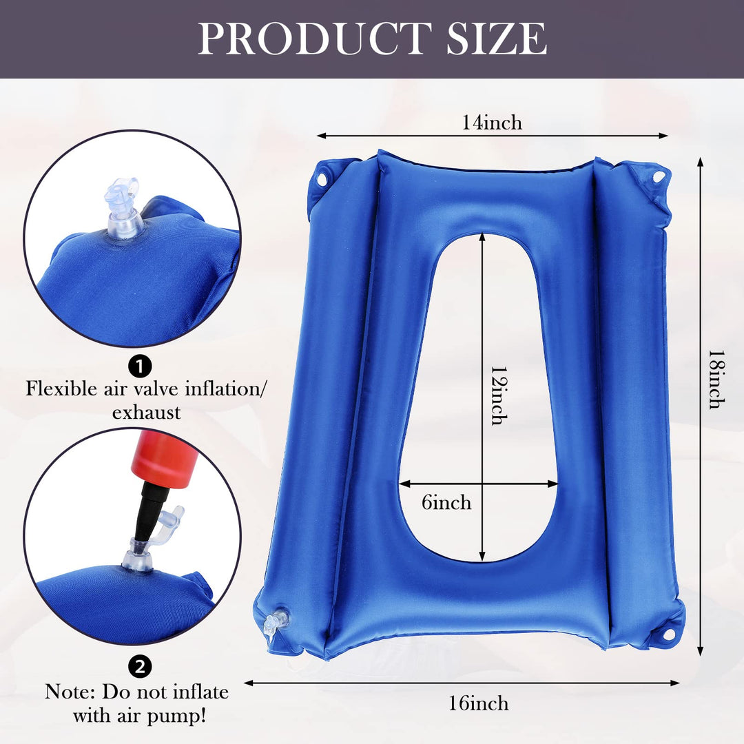 Namalu Bed Sore Cushions for Butt Inflatable Bed Sore Pads Nursing Bed Pad to Prevent Treatment for Bed Sores on Buttocks for Elderly Bedridden Disabled, Breathable and Comfort for Pain Relife(Blue)