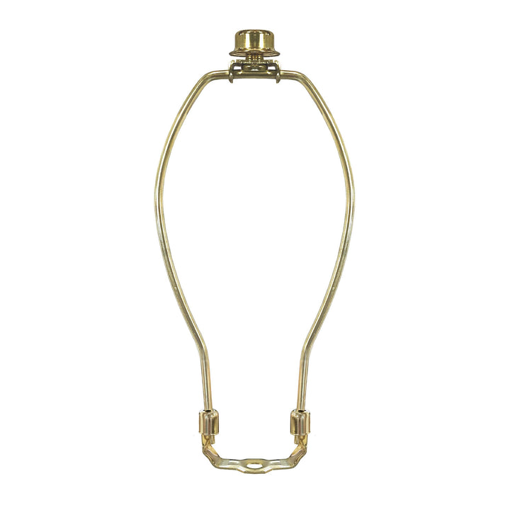 Heavy Duty Harp for Lamp Shade Holder, 7 inch, Polished Brown Base, Set of 2