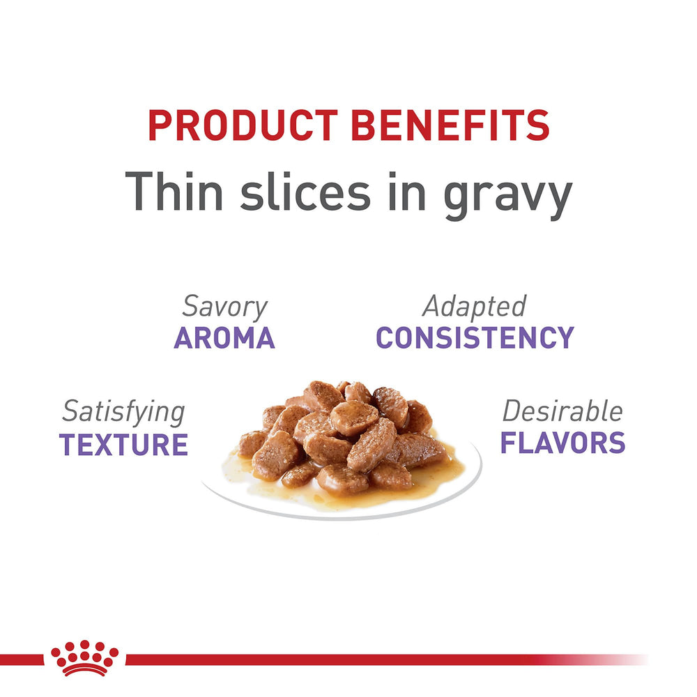 Feline Health Nutrition Spayed/Neutered Thin Slices In Gravy Canned Cat Food, 3 oz can (24-count)