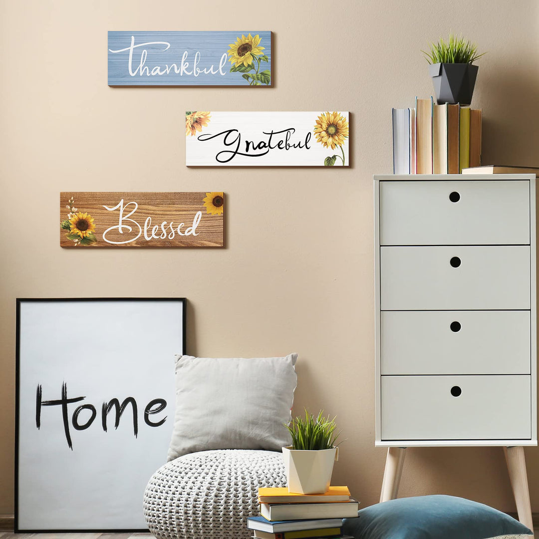 3 Pcs Sunflower Gifts Sunflowers Home Decor Thankful Gr