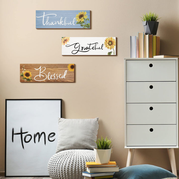 3 Pcs Sunflower Gifts Sunflowers Home Decor Thankful Gr