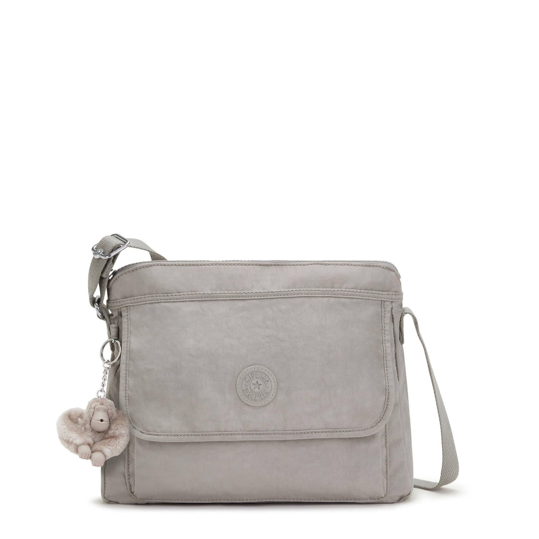 womens WomenÂ’s Aisling Bag, Lightweight Everyday Purse, Nylon Shoulder Crossbody Bag, Grey Gris, 12 L x 8.87 H 4 D US