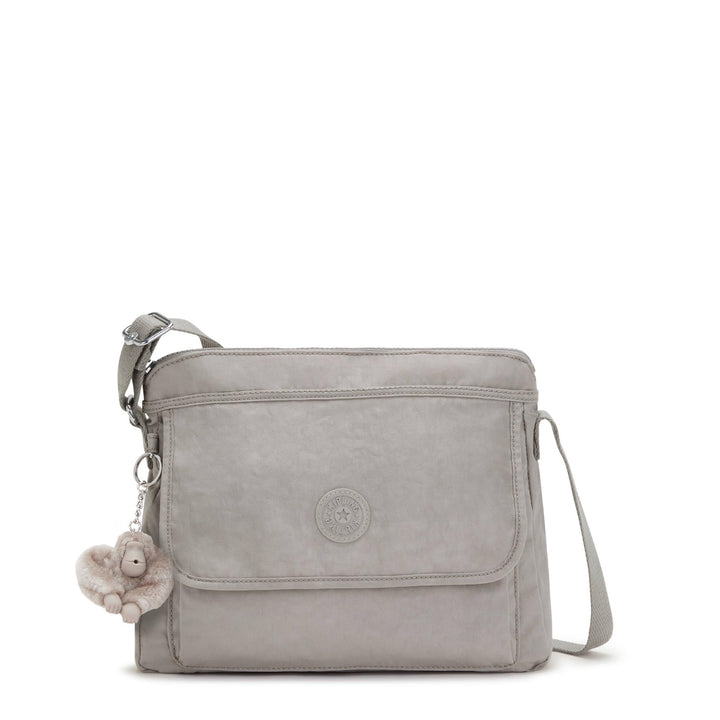 womens WomenÂ’s Aisling Bag, Lightweight Everyday Purse, Nylon Shoulder Crossbody Bag, Grey Gris, 12 L x 8.87 H 4 D US