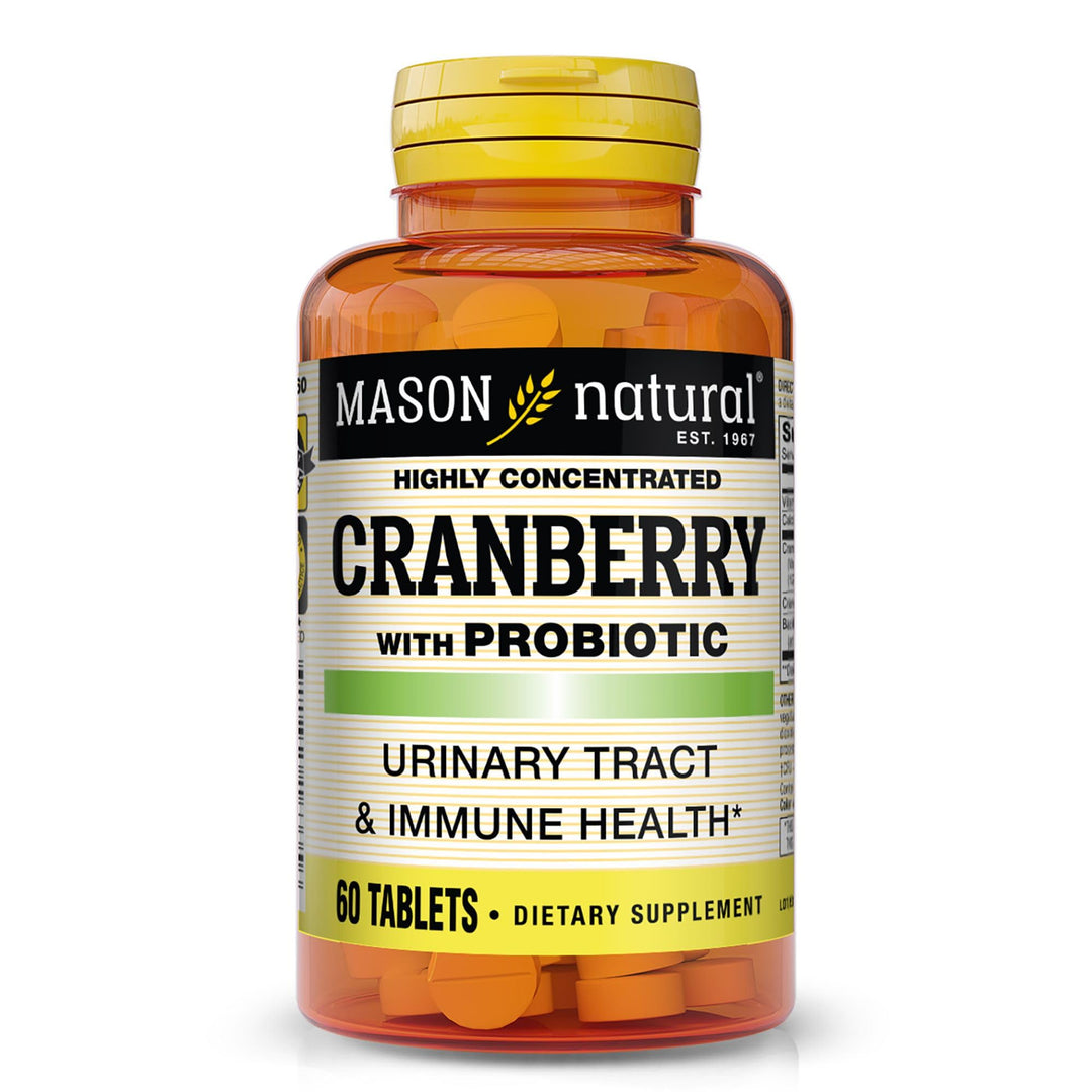MASON NATURAL Cranberry with Probiotic, 2 Month Supply,