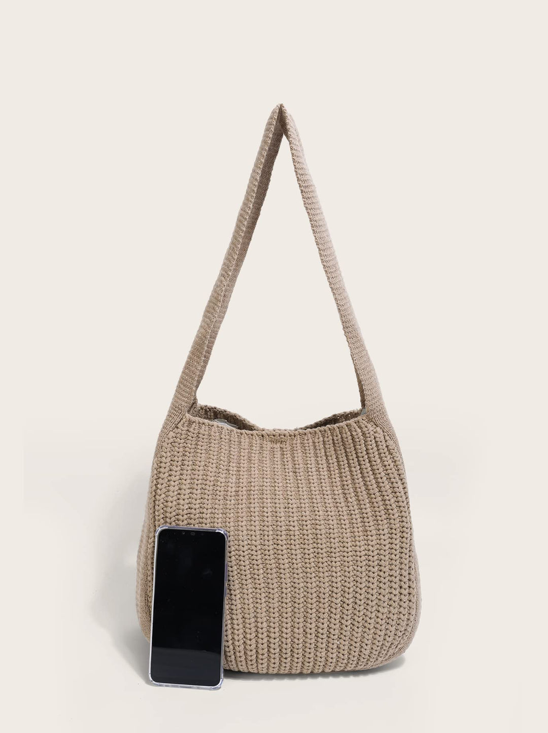 Women&#39;s Shoulder Handbags Crocheted Bags Large knit bag Tote bag aesthetic for school cute Tote bags Beach Bag Tote