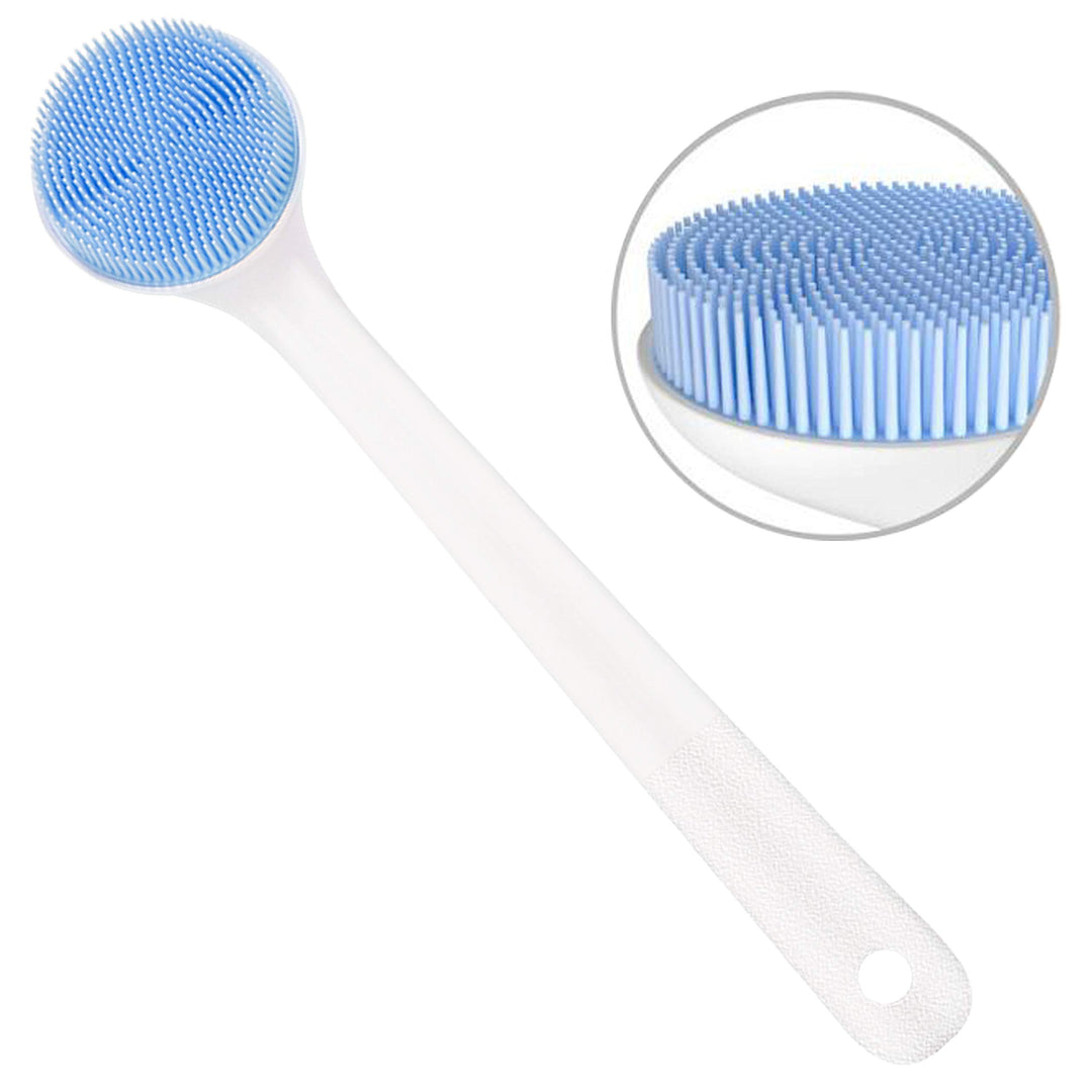 Silicone Body Scrubber with Soft Bristles, Back Brush L