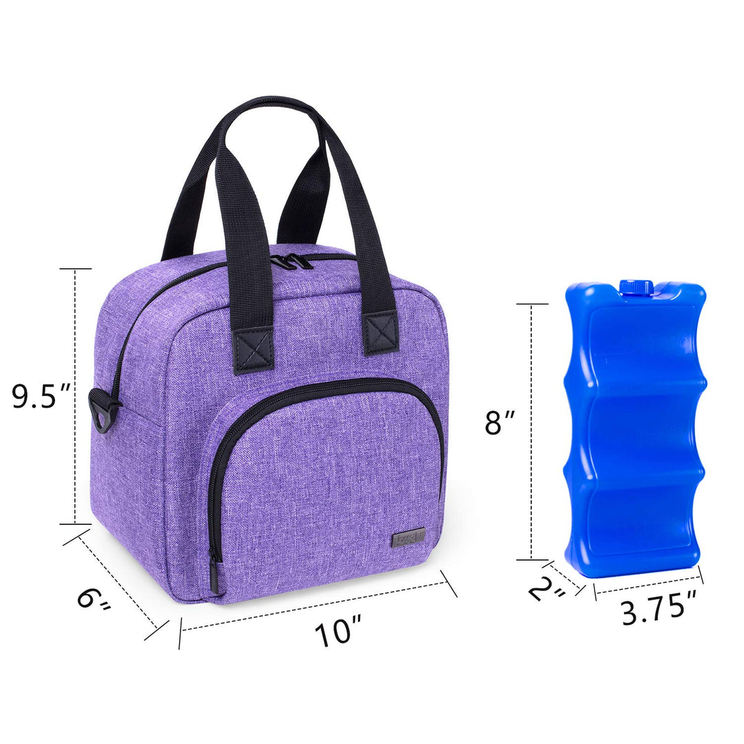 Luxja Breastmilk Cooler Bag with an Ice Pack (Hold 6 Br