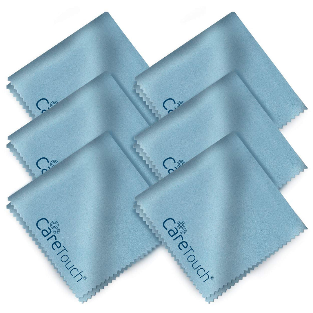 Care Touch Eyeglass Cleaning Cloth - 6 Pack of Microfib