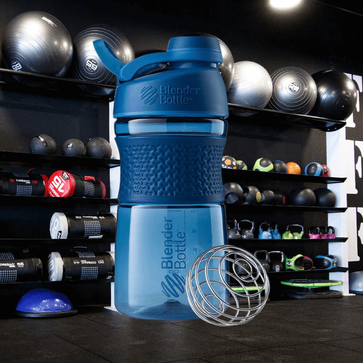 SportMixer Shaker Bottle Perfect for Protein Shakes and Pre Workout, 20-Ounce, Navy