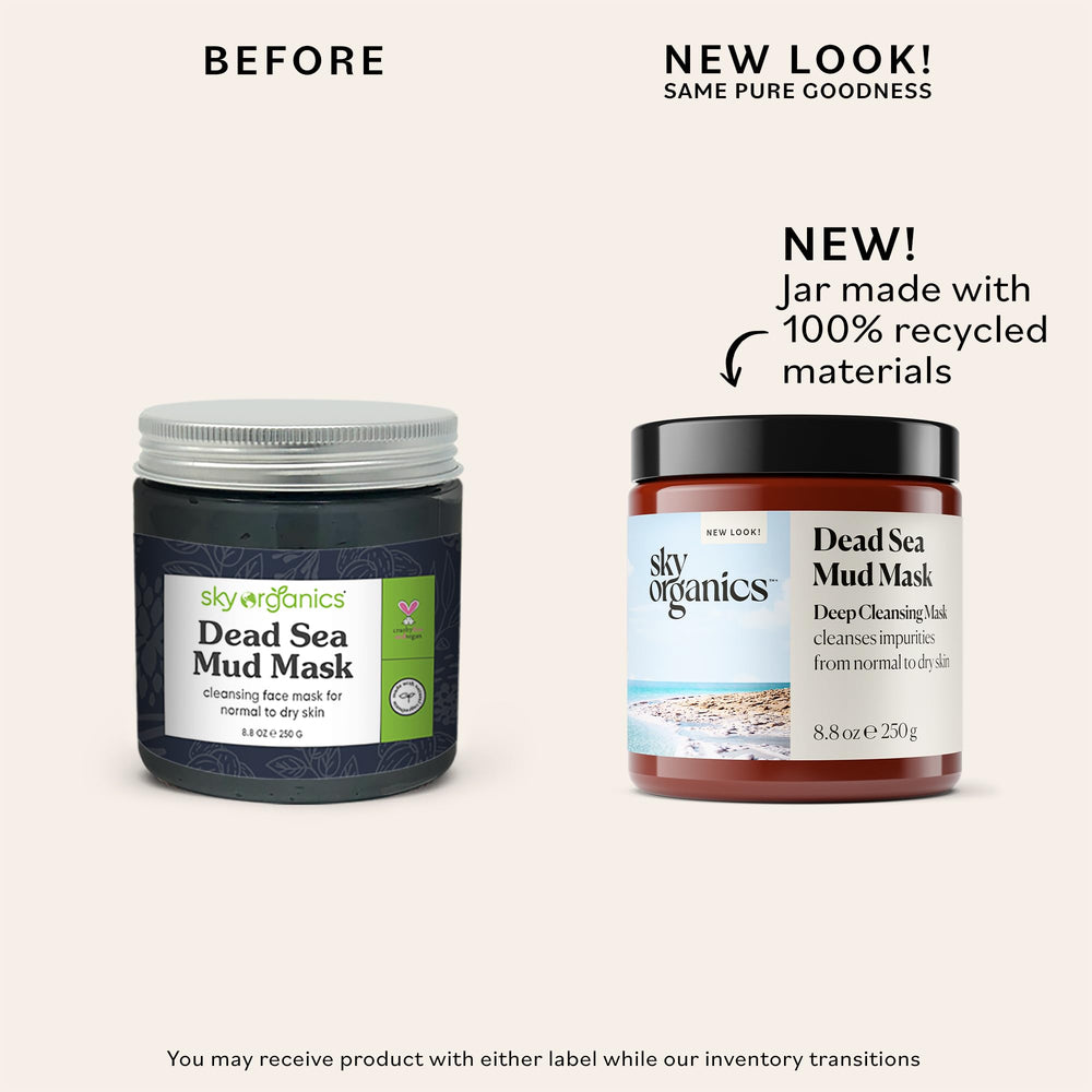 Dead Sea Mud Mask for Face, Deep Cleansing Mask with Shea Butter & Aloe Vera, Cleanse Away Impurities and Leave Skin Feeling Clean & Refreshed, Suitable for Normal to Dry Skin, 8 fl. Oz.