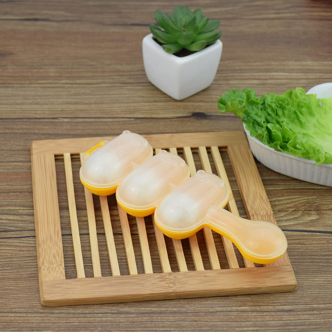 Rice Ball Mold,Rice Ball Shaker, Ball Shaped Kitchen Tools DIY Lunch, Maker Mould Food Decor for Kids, Mold With a Mini Rice Scoop(yellow)…