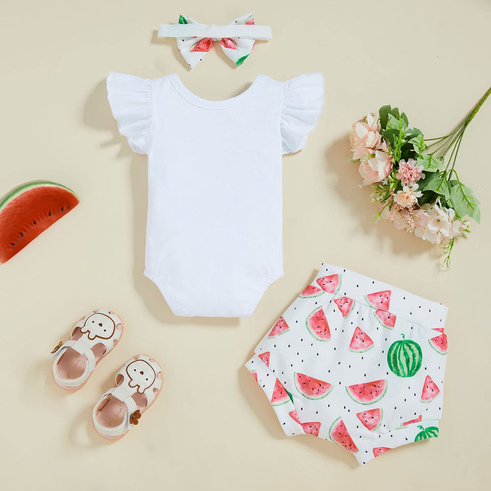 Sinhoon Baby Girl Outfits Infant Sleeveless Ruffle Romp