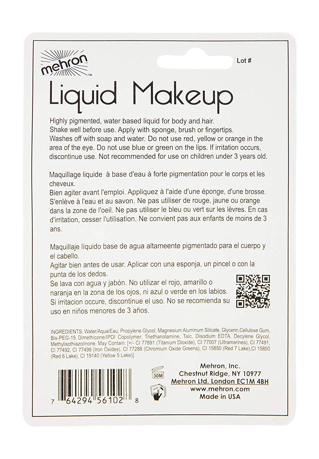 Makeup Liquid Face and Body Paint (1 oz) (BLACK)