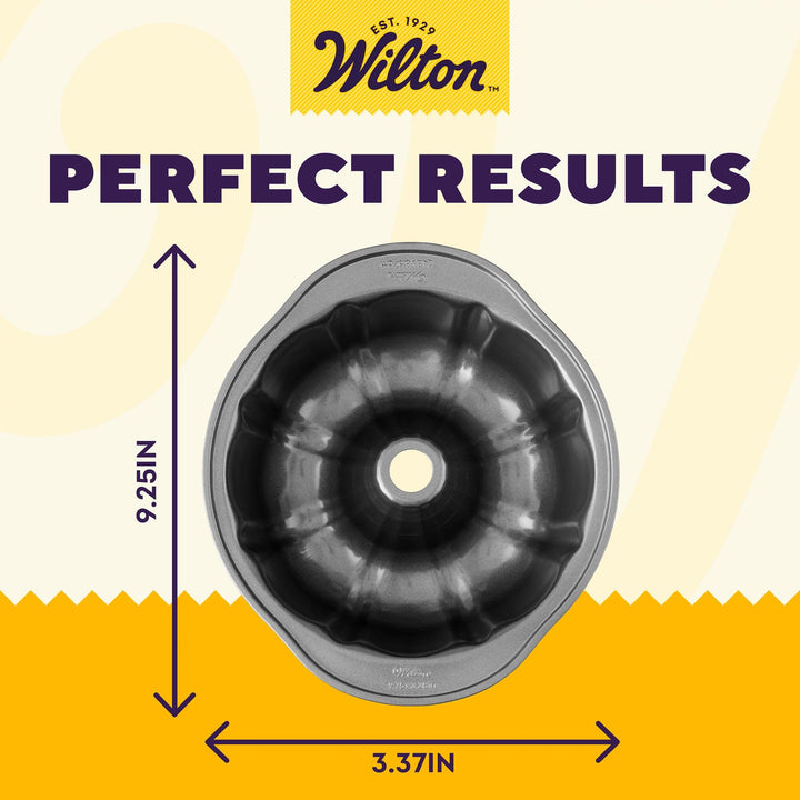 Perfect Results Premium Non-Stick 9.51-Inch Fluted Tube Pan, Steel Cake Pan