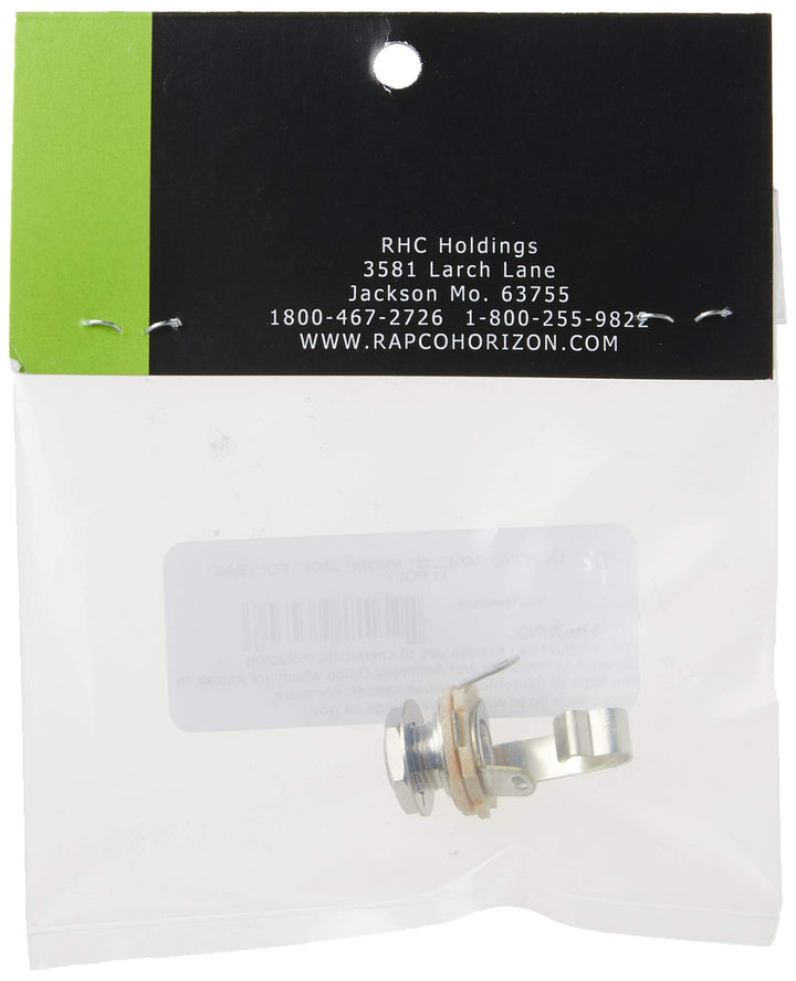 11 Mono Female 1/4-Inch Jack with Nut and Washer, Nickel Finish