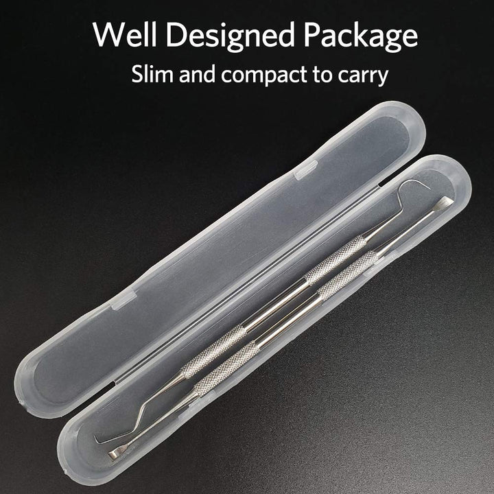 Professional Dental Tools, Langsum Stainless Steel Teeth Cleaning Tools for Dentist, Personal Using, Pets, Dental Hygiene Kit with Dental Scaler Pick, Tooth Tartar Scraper Remover and Storage Box