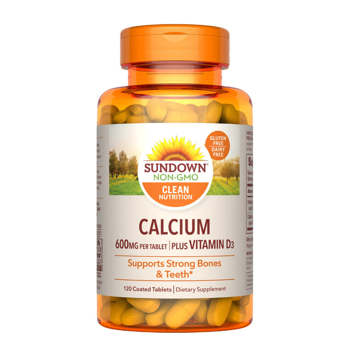 3M Sundown Naturals Calcium 600 Plus Vitamin D3, 120 Ca