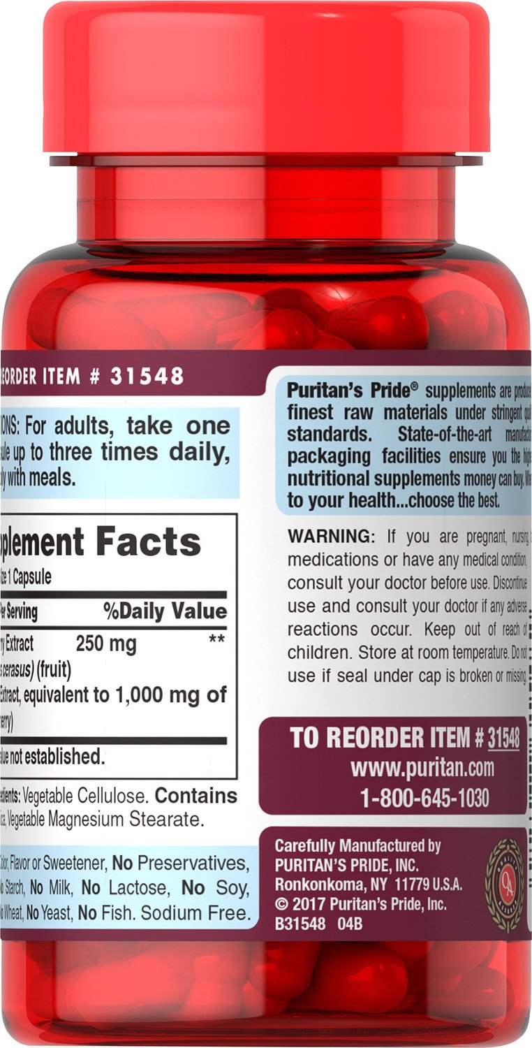 Puritans Pride Tart Cherry Extract 1000 Mg