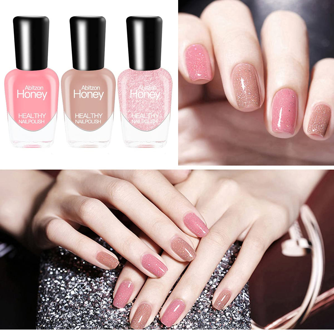 New Nail Polish Set (10 Bottles) - Non-Toxic Eco-Friendly Easy Peel Off &amp; Quick Dry Water Based Nail Polish