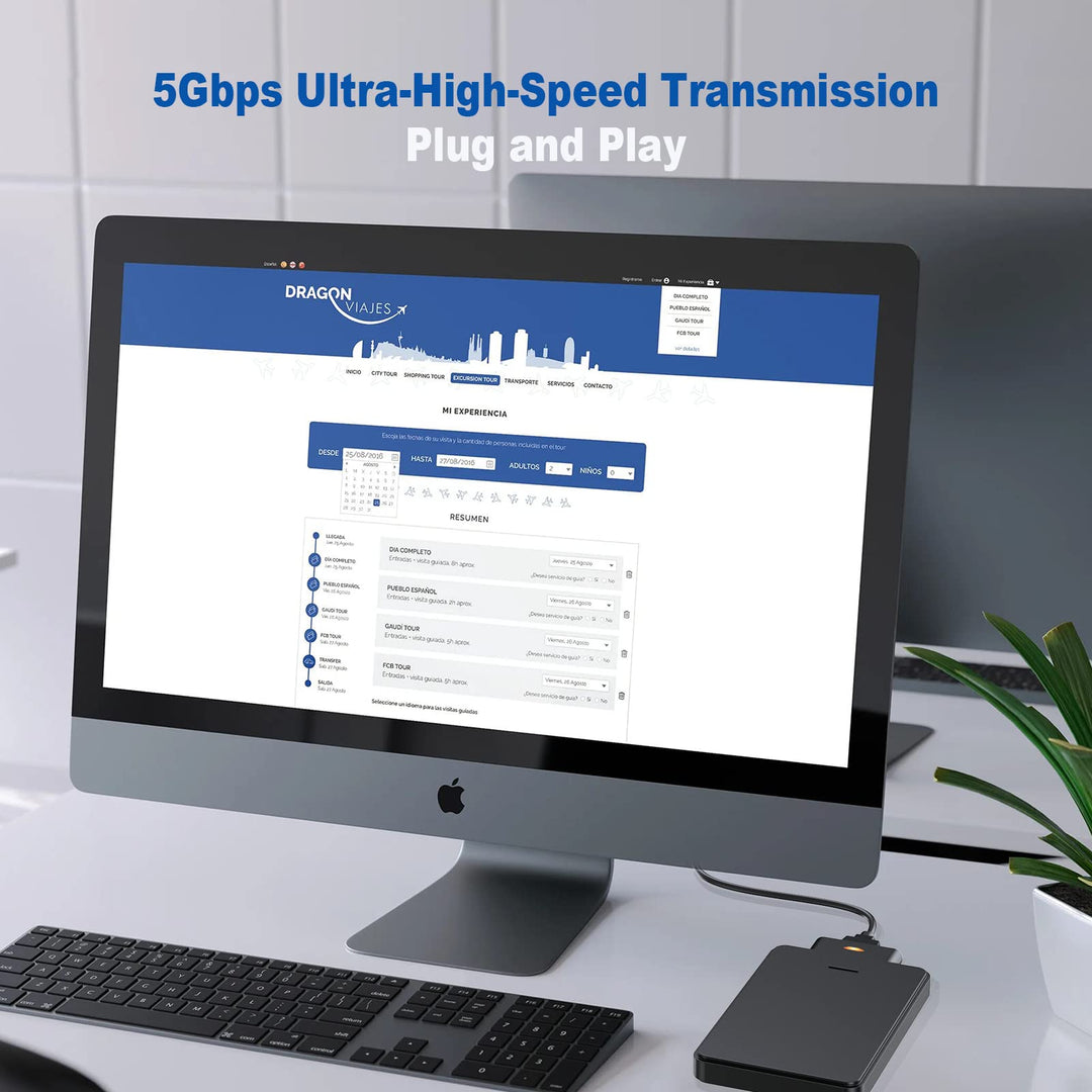 SATA to USB C Adapter, USB Type C to 2.5&#39;&#39; SATA Converter Cable External Hard Drive Compatible with SSD WD Seagate Toshiba Hitachi MacBook Pro/Air XPS 13/15 ThinkPad X1