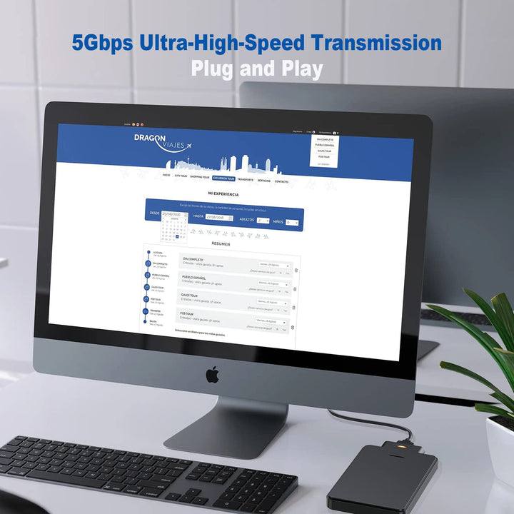 SATA to USB C Adapter, USB Type C to 2.5&#39;&#39; SATA Converter Cable External Hard Drive Compatible with SSD WD Seagate Toshiba Hitachi MacBook Pro/Air XPS 13/15 ThinkPad X1