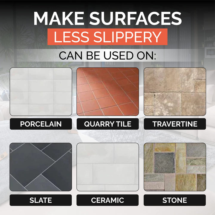 Stone Grip Industrial (Quart) Non-Slip Floor Treatment for Tile and Stone to Prevent Slippery Floors. Indoor/Outdoor, Residential/Commercial, Works in Minutes for Increased Traction