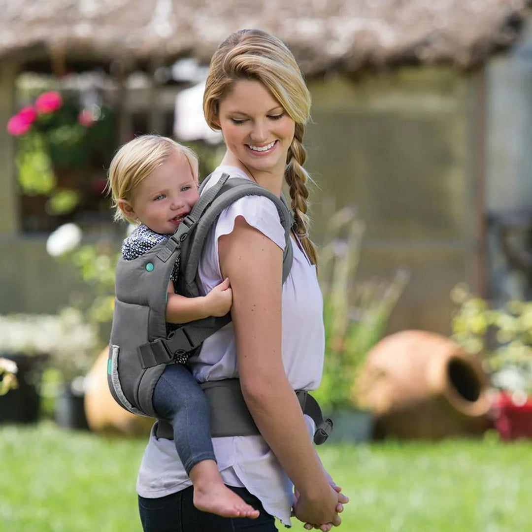 Infantino Cuddle Up Ergonomic Hoodie Baby Carrier Bundle Pack - Detachable Fox & Unicorn Hoodies, Storage Pocket, Lumbar Support, Facing-in or Backpack Positions for Newborns and Toddlers, 12-40 lbs.