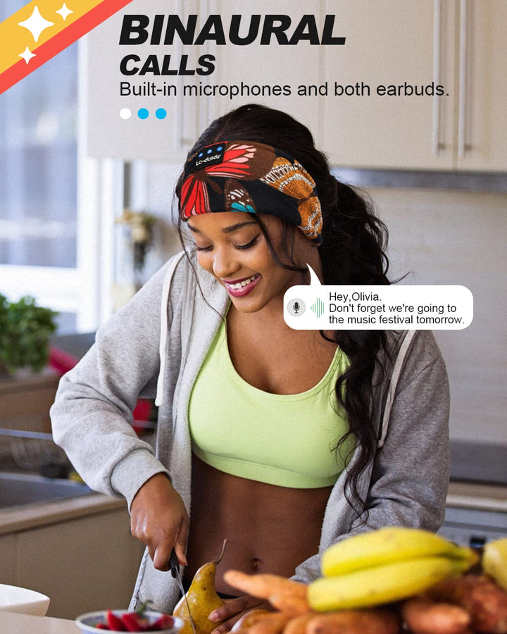 LC-dolida Sleep Headphones Bluetooth 5.2, Headband Earp