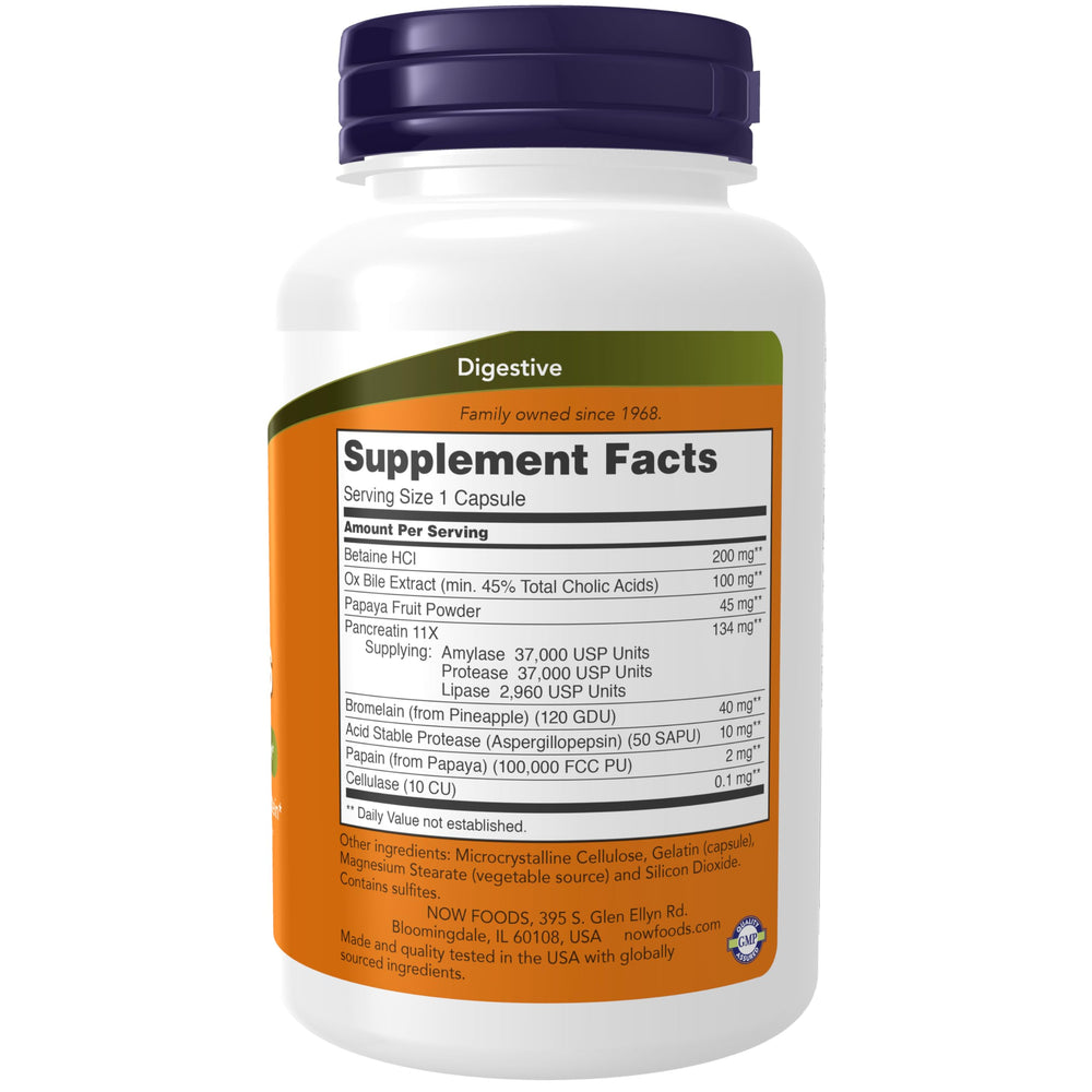 NOW Foods Supplements, Super Enzymes, Formulated with B