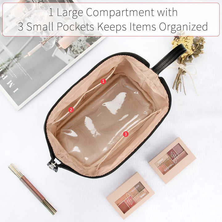 OCHEAL Large Makeup Bag,Cosmetic Travel Bag Zipper Pouc