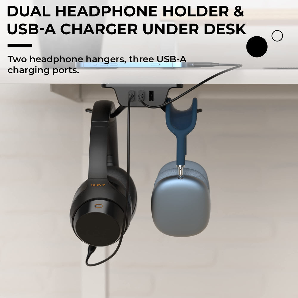 HumanCentric Hook and Charge Headphone Hanger with USB 