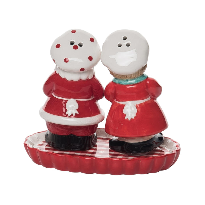 Transpac Dolomite North Pole Salt &amp; Pepper Shak