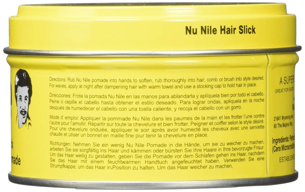 Nu Nile Hair Slick Dressing Pomade 3oz Jar